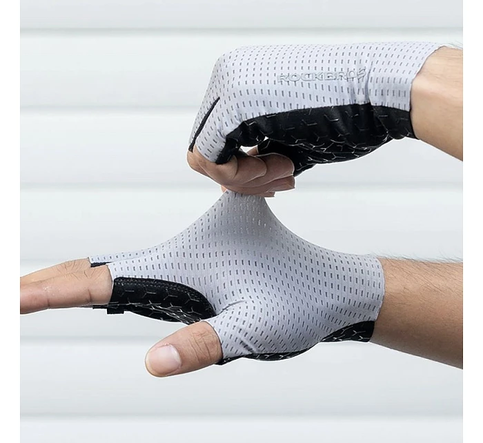 Rockbros priedušné cyklistické rukavice, krátke prsty, veľkosť: S - sivé Rockbros priedušné cyklistické rukavice, krátke prsty, veľkosť: S - sivé