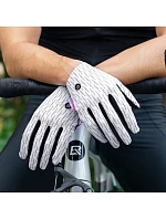 Rockbros MTB cyklistické rukavice veľkosť: S - bielo-čierne