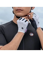 Rockbros MTB cyklistické rukavice veľkosť: S - bielo-čierne