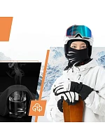 Qunature kukla na lyže 13230023010 kukla na motorku veľkosť M - čierna