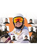 Qunature kukla na lyže 13230023010 kukla na motorku veľkosť M - čierna