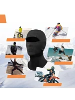 Qunature kukla na lyže 13230023010 kukla na motorku veľkosť M - čierna