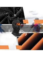 Qunature kukla na lyže 13230023010 kukla na motorku veľkosť M - čierna