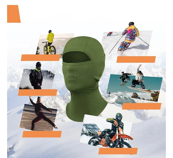 Qunature lyžiarska bunda 13230023015 bike motorbike balaclava veľkosť L - zelená Qunature lyžiarska bunda 13230023015 bike motorbike balaclava veľkosť L - zelená