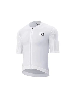 Cyklistický dres Rockbros 15200025 krátký rukáv velikost XL - bílý