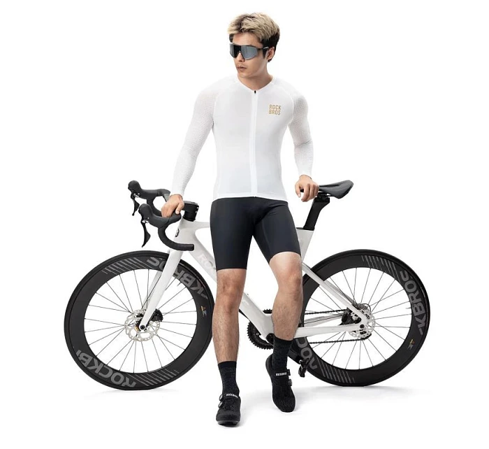 model 22114135 Cyklistický dres s dlouhým rukávem Diamond velikost XS bílý - Rockbros model 22114135 Cyklistický dres s dlouhým rukávem Diamond velikost XS bílý - Rockbros