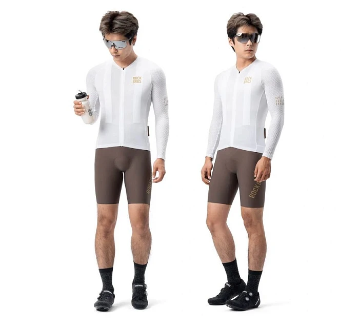 Cyklistický dres s dlouhým rukávem Diamond velikost bílý model 22114147 - Rockbros Cyklistický dres s dlouhým rukávem Diamond velikost bílý model 22114147 - Rockbros