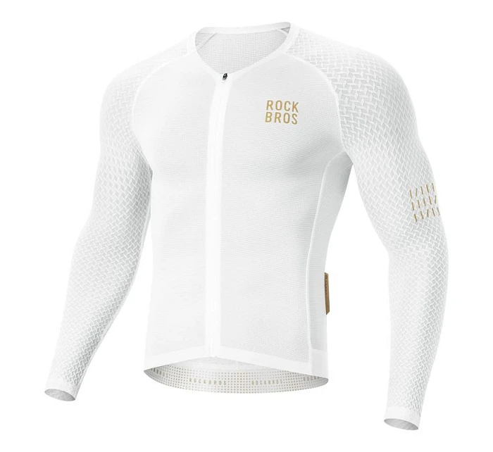 Cyklistický dres s dlouhým rukávem Diamond velikost bílý model 22114147 - Rockbros Cyklistický dres s dlouhým rukávem Diamond velikost bílý model 22114147 - Rockbros