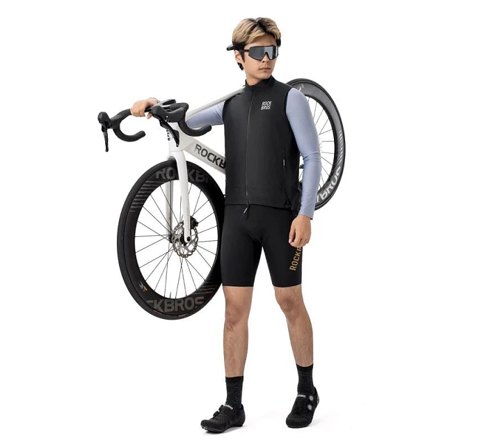 Rockbros vetruodolná vesta YDMJ003 jar/jeseň veľkosť S - čierna Rockbros vetruodolná vesta YDMJ003 jar/jeseň veľkosť S - čierna