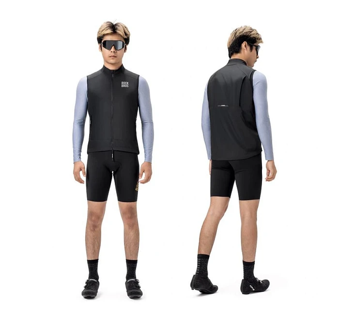 Rockbros vetruodolná vesta YDMJ003 jar/jeseň veľkosť S - čierna Rockbros vetruodolná vesta YDMJ003 jar/jeseň veľkosť S - čierna