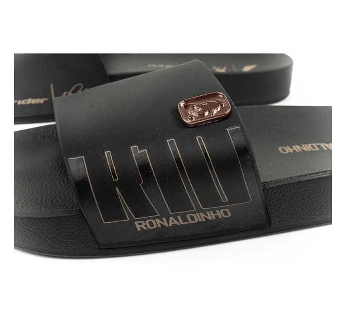 Pánske športové žabky R10 Slide pohodlné čierne papuče Rider Pánske športové žabky R10 Slide pohodlné čierne papuče Rider