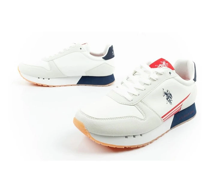 U.S. Polo Assn sportovní boty tenisky pánské módní pohodlné bílé U.S. Polo Assn sportovní boty tenisky pánské módní pohodlné bílé