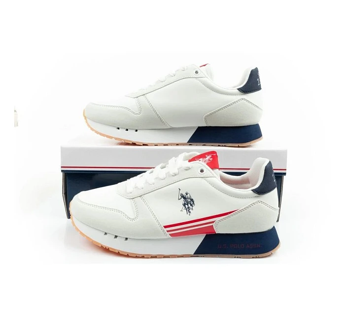 U.S. Polo Assn sportovní boty tenisky pánské módní pohodlné bílé U.S. Polo Assn sportovní boty tenisky pánské módní pohodlné bílé