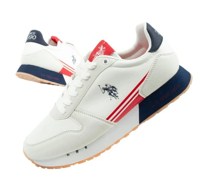 U.S. Polo Assn sportovní boty tenisky pánské módní pohodlné bílé U.S. Polo Assn sportovní boty tenisky pánské módní pohodlné bílé