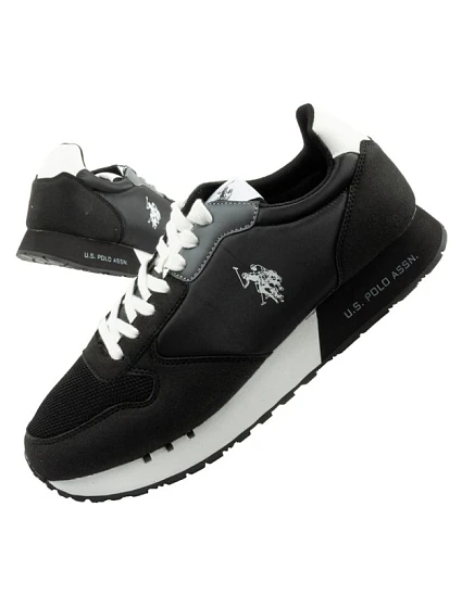 U.S. Polo Assn športové tenisky pánske módne pohodlné čierne U.S. Polo Assn športové tenisky pánske módne pohodlné čierne