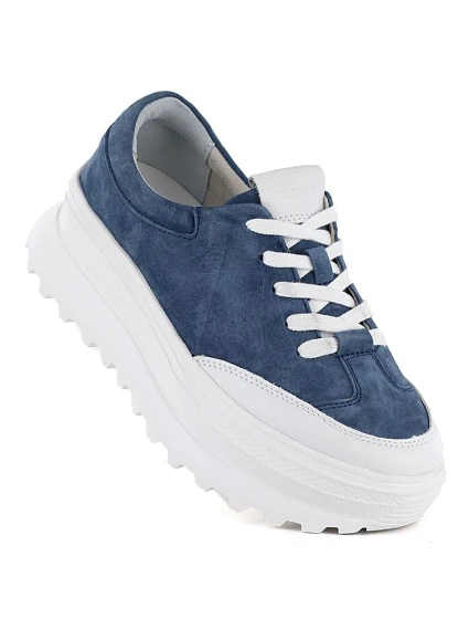 Dámske kožené topánky na platforme modré Vince women's Dámske kožené topánky na platforme modré Vince women's