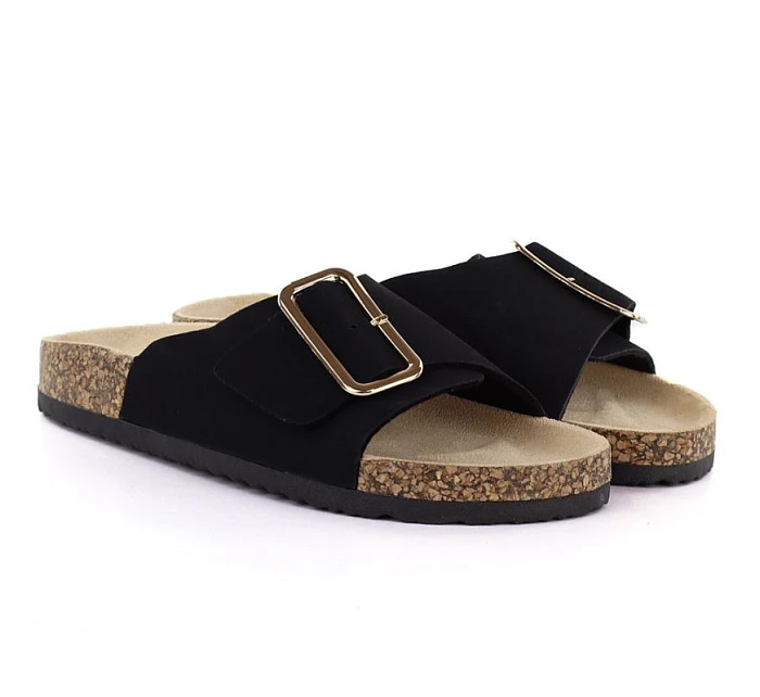 Dámske plážové žabky čierne Potocki GN17309 Dámske plážové žabky čierne Potocki GN17309