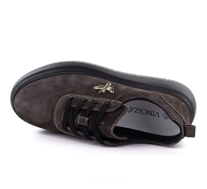 Dámské kožené boty na platformě hnědé Vinceza 41523 dámské Dámské kožené boty na platformě hnědé Vinceza 41523 dámské