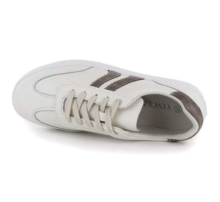 Dámske krémové kožené poltopánky Vinceza 41505 Dámske krémové kožené poltopánky Vinceza 41505