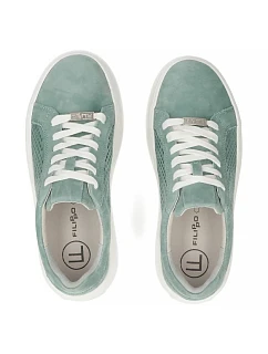 Dámské kožené polobotky ažurové zelené Filippo DP7520/26