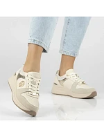 Dámské kožené polobotky béžové model 22116796 dámské - FILIPPO