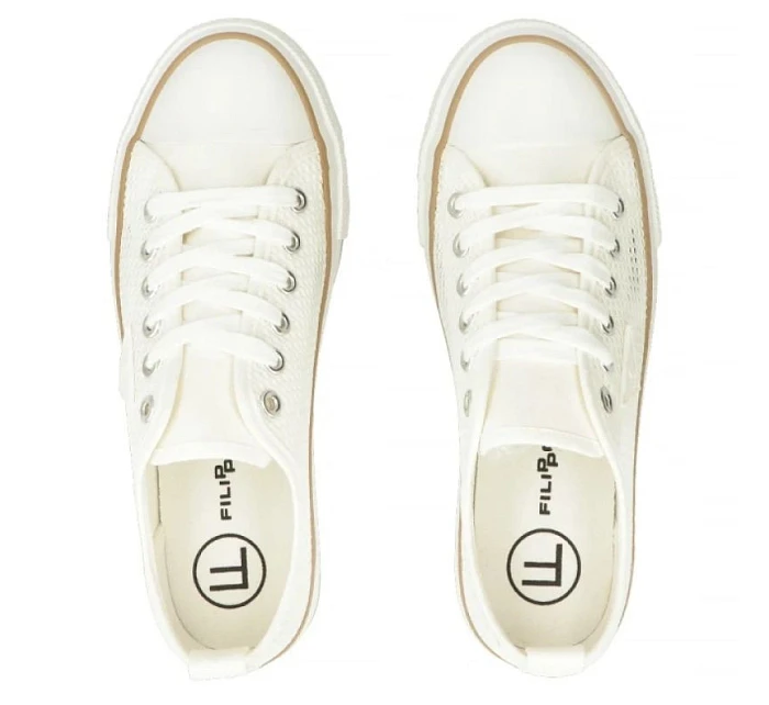 Dámské bílé síťované tenisky Filippo DTN7856 dámské Dámské bílé síťované tenisky Filippo DTN7856 dámské