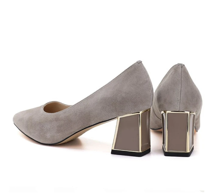 Dámska kožená obuv s ozdobným stĺpikom béžová Vinceza 26-66921 Dámska kožená obuv s ozdobným stĺpikom béžová Vinceza 26-66921