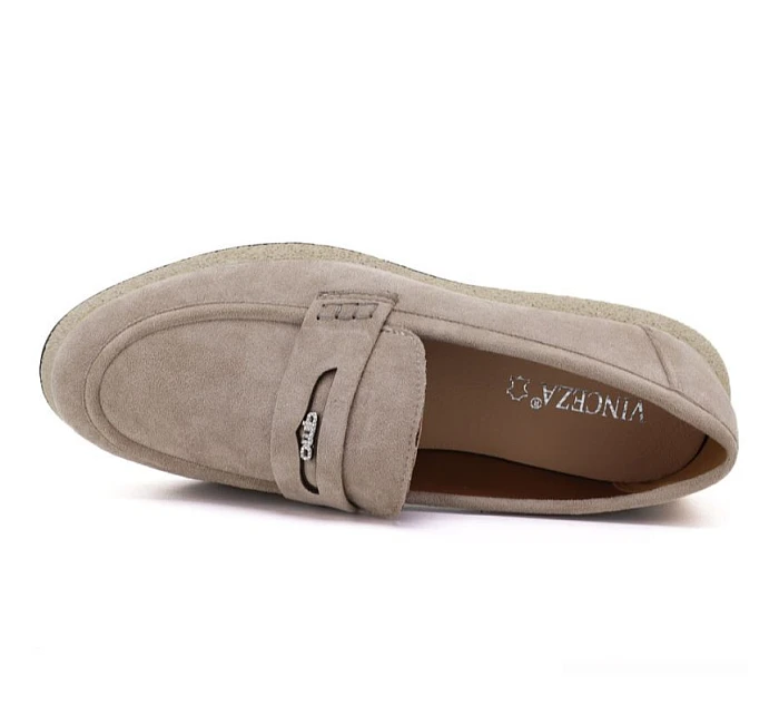 Dámske poltopánky mokasíny béžové Vinceza 62273 Dámske poltopánky mokasíny béžové Vinceza 62273