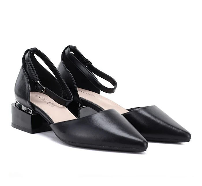 Dámske lodičky na klinoch s remienkom čierne Vinceza 62278 Dámske lodičky na klinoch s remienkom čierne Vinceza 62278