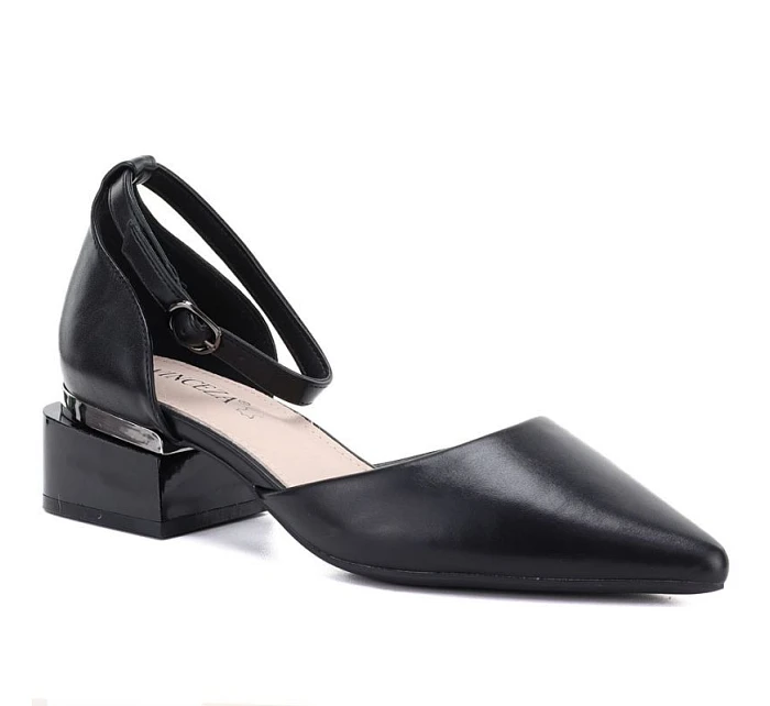 Dámske lodičky na klinoch s remienkom čierne Vinceza 62278 Dámske lodičky na klinoch s remienkom čierne Vinceza 62278