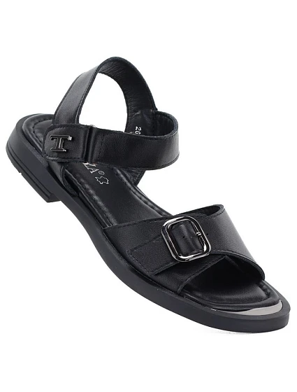 Dámské černé kožené sandály Vinceza 26-62303 Dámské černé kožené sandály Vinceza 26-62303