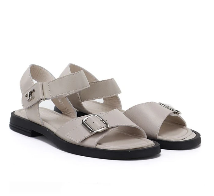 Dámské béžové kožené sandály Vinceza 26-62303 Dámské béžové kožené sandály Vinceza 26-62303