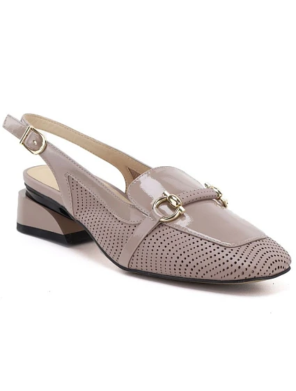 Dámské sandály z lakované kůže béžové Artiker 56C1996 Dámské sandály z lakované kůže béžové Artiker 56C1996