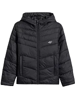 Dívčí bunda 4F F0739 tmavě černá 4FJWSS26TDJAF0739 20S