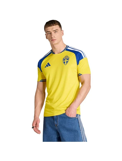 Pánské adidas Sweden 26 Home Jersey žluto-modré JM5814 pánské