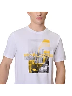 Pánske tričko 4F M2660 biele 4FWSS26TTSHM2660 10S pánske