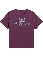 Dámské tričko 4F F2738 vínové 4FWSS26TTSHF2738 60S
