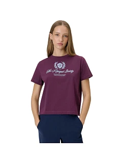 Dámské tričko 4F F2738 vínové 4FWSS26TTSHF2738 60S