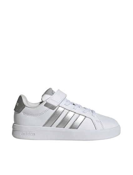 Dětská obuv adidas Grand Court 3.0 white and silver JP9368