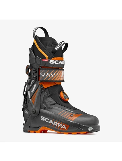 Ski-touringové boty Scarpa F1 LT – karbon/oranžová