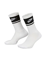 Nike Everyday Elevated Crew 3 páry bílých a černých ponožek IM7949 901