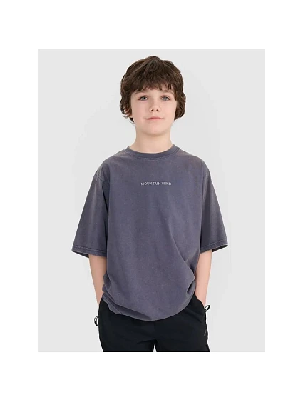 Chlapčenské tričko oversize s potlačou 4F 4FJWSS25TTSHM1879-22S