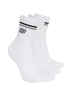 Skechers 3pk Wpk Wmn Ls Low Crew S601827-WHT bílé 39–42