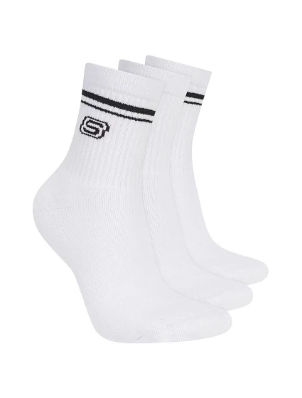 Skechers 3pk Wpk Wmn Ls Low Crew S601827-WHT bílé 39–42 Skechers 3pk Wpk Wmn Ls Low Crew S601827-WHT bílé 39–42