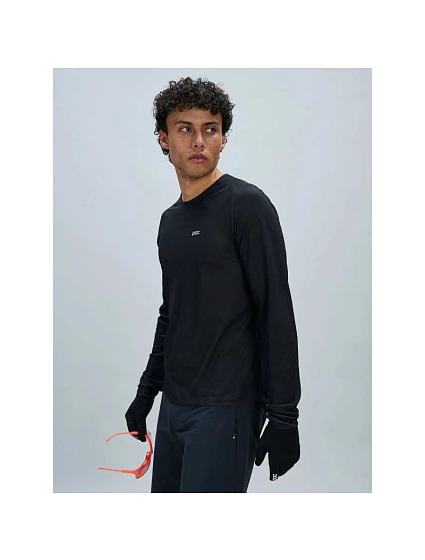 Cyklistické tričko POC M's Motion Air L/S Jersey, černé