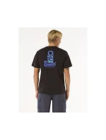 Tričko RIP CURL Vaporcool Search Stack Tee, černé Tričko RIP CURL Vaporcool Search Stack Tee, černé