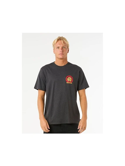 Tričko RIP CURL Shaper Address Tee, černé Tričko RIP CURL Shaper Address Tee, černé