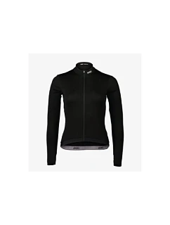 Cyklistické tričko POC W's Thermal Lite LS Jersey, černé