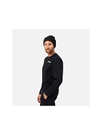 Pánské tričko ROSSIGNOL Long Sleeve Tee, černé Pánské tričko ROSSIGNOL Long Sleeve Tee, černé