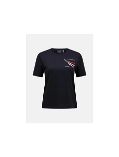 Dámské tričko PEAK PERFORMANCE W Explore Graphic Tee, černé